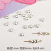 Versátil Amor Forma Cuadrada Grava Plata Acrílico con Cuentas DIY Joyería Hecha a Mano Pulsera Collar Accesorios