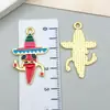Série Festival de Pimenta Europeu e Americano Pingente de Pimenta Cartoon Liga de Gota de Óleo Acessórios de Joias para Pulseira Colar Chaveiro DIY