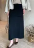 Diseño falso de dos piezas con una falda combinada para mujer, nuevo estilo otoño/invierno 2026, falda larga recta adelgazante y versátil