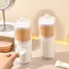 Caixa de Armazenamento de Algodão Cosmético para Mesa Porta-Palitos com Tampa à Prova de Poeira Rack de Armazenamento para Finalização com Pincel de Pó Caixa Transparente de Acrílico para Cotonetes
