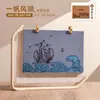 En Stock 2027 Calendario de Escritorio Flotante de Madera Caja de Regalo Set Soporte de Madera Decoración de Escritorio Creativo Multifuncional Check-in Memo Calendario de Escritorio