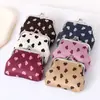 Nuevo monedero de patrón a cuadros, mini billetera, bolsa para guardar auriculares, monedero, llavero y bolsa pequeña para accesorios