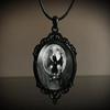 Estilo Gótico Vintage Castillo Murciélago Cuervo Cruz Sangre Gato Negro Iglesia Cementerio Vampiro Collar Vintage