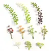 Plantas Verdes Artificiales, Plantas Acuáticas, Moras Silvestres, Fruta de Mimosa, Plantas Falsas, Ramillete, Ramo, Accesorios Decorativos, Materiales para Manualidades, Hojas