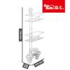 Estante de Almacenamiento para Baño con Ventosa Estante de Pared para Inodoro Baño Lavabo Acero Inoxidable Almacenamiento y Organización Sin Perforaciones