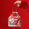 Navidad Nuevo Creativo Bolsita de Terciopelo de Manzana Portátil Bolsa de Regalo de Navidad Caja de Regalo de Manzana Nochebuena Regalos de Navidad