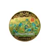 Los diez cuadros famosos legados en China Pintura de la residencia Fuchun Mountain cien juntu artesanías de metal monedas de oro pequeñas de colores