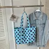 Bolso de Lona de Lunares de Nicho para Mujer 2026 Nuevo Bolso de Mano de Gran Capacidad Bolso de Hombro Moderno Estilo Casual Bolso Tote para Viaje
