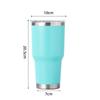 Copo Térmico de 30oz com Alça Aço Inoxidável 304 Copo de Gelo Isolado a Vácuo de Dupla Camada Copo de Gelo de Grande Capacidade