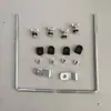 Suporte de Para-brisa para Motocicleta Elétrica Acessório para Para-brisa Placa de Ferro Clipe Preto Peças de Haste de Ferro Base de Montagem