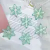 Acessórios Acrílicos Coloridos Simulados UV de Floco de Neve 46mm para DIY Decoração de Natal Pendente de Carro Capa de Celular com Cola de Creme
