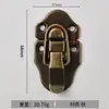 Acessórios de ferragens para cadeados de mala estilo antigo, cadeado quadrado de chapa de ferro, cadeado para estojos de cosméticos, bagagem de companhia aérea e caixas de ferramentas