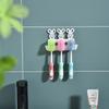 Estante de almacenamiento de pared para baño sin perforaciones, lindo soporte para cepillos de dientes de dibujos animados para niños, escurridor a prueba de polvo, suministro directo de fábrica