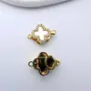 Broche de Una Fila con Circonitas Microincrustadas Chapado en Oro Materiales para Manualidades DIY Pulsera Collar Accesorios de Joyería