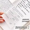 Notas adhesivas transparentes para memos, impermeables, adecuadas para estudiantes de primaria y secundaria, autoadhesivas, para recordatorios, exámenes de ingreso a posgrado, papelería, premios