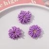Coreia do Sul com cor sólida simples flor puff iy grampo de cabelo de miçangas tecido à mão acessórios de cabelo brincos material atacado