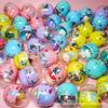 50mm bola huevo campana retorcida 45mm huevo retorcido colorido cielo regalo máquina de juegos juguete huevo retorcido color totalmente transparente redondo