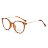 Nuevos lentes planos anti luz azul ultraligeros color marrón frío puro, artefacto para sin maquillaje, estilo ins, lentes planos literarios