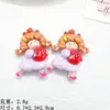 Tarjeta Pequeña Patrón Lindo Niña Pegamento de Crema DIY Pasador Diadema Funda de Teléfono Móvil Colgante Belleza Decorativo Accesorios de Resina