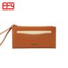 Suministro Directo de la Fuente, Cartera Simple de Color Puro, Cartera Versátil de PU para Mujer, Bolso Japonés y Coreano, Cartera Multifuncional, Portátil para Mujer