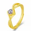 Anillo abierto de circón dominante para hombres europeos y americanos, la versión coreana más vendida del anillo con textura de la Gran Muralla, anillo de diamantes de alto carbono para parejas