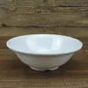 Tazón invertido vajilla de melamina Tazón Cubo plástico similar a la porcelana blanco tazón para sopa desayuno leche de soya avena tazón pequeño fondo puntiagudo tazón comercial