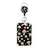 Portanombre de insignia minimalista con cordón retráctil, Portapase de identificación, Regalo elegante, Portatarjeta de identificación de empleado, Aleación de zinc