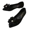 Comercio electrónico transfronterizo, talla grande, colección nueva primavera/otoño 2026, punta fina, suela plana, zapatos casuales tipo slip-on para mujer