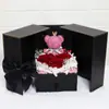 Caja de Regalo de Joyería para San Valentín Transfronteriza Caja de Regalo de Oso Cariñoso Flor Eterna Caja de Regalo de Doble Puerta Caja de Regalo de Lápiz Labial Rosa