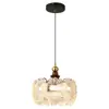 Lámpara Colgante de Lujo Ligero Estilo Francés de una Sola Cabeza, Lámpara de Mesita de Noche Minimalista Moderna, Luminaria Colgante Única para Comedor, Barra de Bar, Vestíbulo