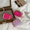 Nueva Bolsa Pequeña Mini para Joyería de Auriculares Billetera de Monedas de Cuero PU Anillo Pendiente de Botón Bolsa Pequeña para Guardar Adornos