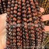 Ventas Directas de Fábrica 3A Ojo de Tigre Rojo Piedra Redonda Cuentas Sueltas Cuentas en Hilo Ojo de Tigre Rojo Redondas Accesorios para Joyería DIY Productos Semi-Terminados
