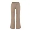 Atacado de roupas femininas estilo europeu e americano INS transfronteiriço, novas calças pantalona de outono com cintura alta, cadarço, flare e stretch com costura aparente