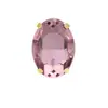 Broca de garra de cristal oval em forma de ovo de cristal de vidro furadeira costurada à mão material para acessórios de vestido de noiva acessórios de cabelo
