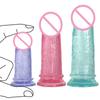 Pênis artificial feminino cor multi-tamanho pênis curto tipo plug anal masturbação brinquedos sexuais adultos fábrica