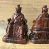 Estatua de azufaifo alcanzado por un rayo del Maestro Zhang Tianshi, una figura del Patriarca Zheng Yi Zhenren con un ojo celestial, estatua sentada de Zhang Daoling de Longhushan