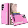 Soporte para tarjetas tres en uno con soporte de color contrastante, un nuevo modelo de comercio exterior para funda de teléfono iPhone 17 Pro, con un innovador diseño de ranura para tarjetas para protección.