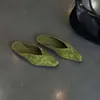 Chuyuji 2026 Novo Estilo Casual Feminino Slip-On Rasteirinha Antiderrapante Meia-Pantufa para Uso Externo