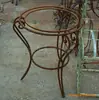 Mesa de café de hierro forjado para comercio exterior de Subei, mesa de metal para recibidor, decoración de mesa, mesa de café redonda de hierro