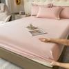 Puro algodão escovado cor sólida ajustado lençol colcha de algodão puro Simmons colchão capa protetora hotel lençol de hotel lençóis atacado