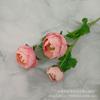 Simulación 3 tenedor Flor de loto rocío Camelia proyecto de boda set decoración hogar hotel planta bonsái fábrica de flores al por mayor