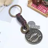 Llavero Unisex Versátil Creativo de los Doce Signos del Zodiaco con Patrón Personalizado Símbolos Colgante Decorativo de Doble Capa Accesorio