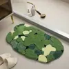 Alfombrilla de suelo para baño con flocado tejida a máquina de una sola aguja del fabricante para uso doméstico, dormitorio, patrón de margaritas pequeñas, alfombrilla de baño muy absorbente