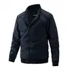 Chaqueta Fina para Hombre, Ropa Exterior de Moda y Sencilla, Nuevo Estilo Primavera y Otoño, Ropa Exterior Talla Grande, Chaqueta al por Mayor, Chaqueta de Manga Larga de Moda para Hombre