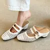 Medias Pantuflas Cerradas Retro para Mujer que Aumentan la Altura, Nuevos Zuecos de Exterior Estilo Verano 2026, Sandalias Tejidas Mary Jane