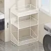 Estante de Almacenamiento para Baño, Estante Multicapa para Detergente de Lavandería de Baño, Artefacto de Almacenamiento Multifuncional Removible para Inodoro y Balcón