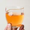 Jarra de Vidro Borossilicato Transparente para Compartilhar Chá, Resistente ao Calor, Conjunto de Chá Kung Fu, Caneca Estética para Compartilhar Chá, Recipiente para Compartilhar Chá