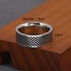 Anel de malha de diamante retrô europeu e americano novo pulseira de imitação de aço titânio elegante de alta qualidade luxo leve INS celebridade da internet joias masculinas