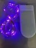 Lámpara de pila de botón 2032 ramo decorativo caja de regalo festival manualidades navideñas colgante con cadena de luces led pequeña de colores