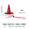 Sombrero de Navidad de felpa roja para mascotas (gatos y perros), accesorio para la cabeza navideño con correa elástica para evitar que se caiga, accesorio navideño en stock
